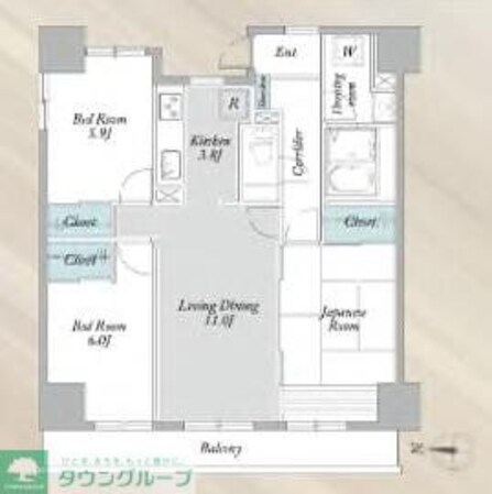 KENEDIX北赤羽の物件間取画像